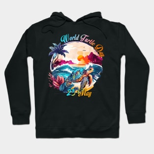 World Turtle Day Tortoise Lover Sea Turtle Oceans Beach Hoodie